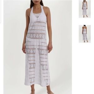 Pineapple lace maxi dress coverup NWOT